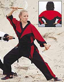 Black & Red Demo Team Karate Uniform